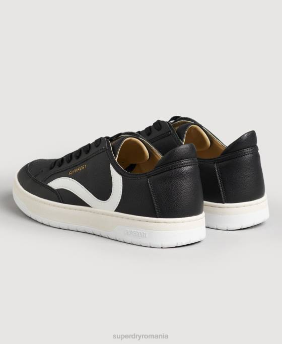 Superdry pantofi sport de jos vegani pantofi negru bărbați JX0Z1908