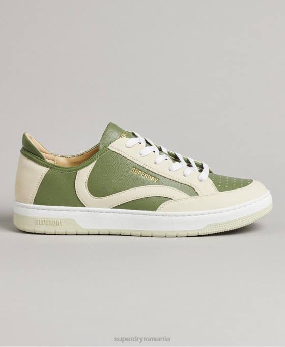Superdry pantofi sport de jos vegani pantofi verde bărbați JX0Z1894