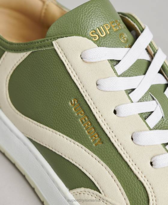 Superdry pantofi sport de jos vegani pantofi verde bărbați JX0Z1894