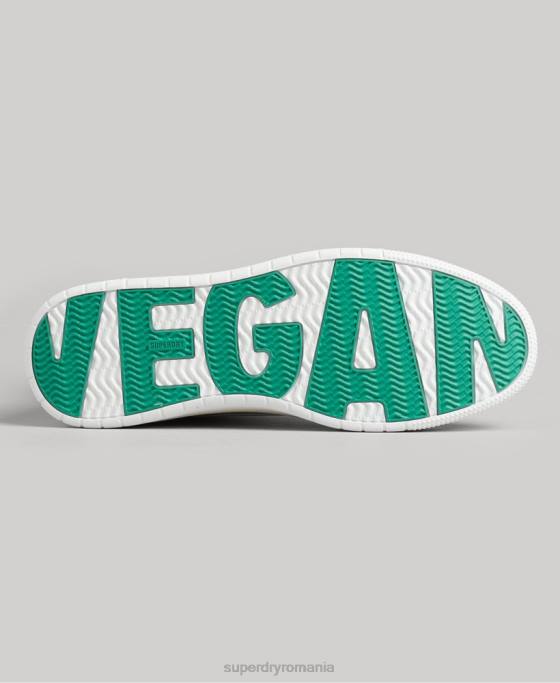 Superdry pantofi sport de înaltă coș vegan vintage pantofi galben femei JX0Z4350