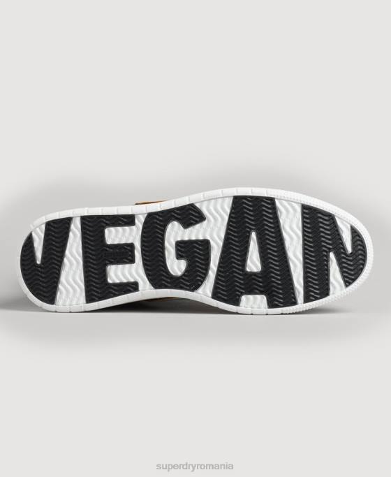 Superdry pantofi sport de înaltă coș vegan vintage pantofi negru femei JX0Z4348