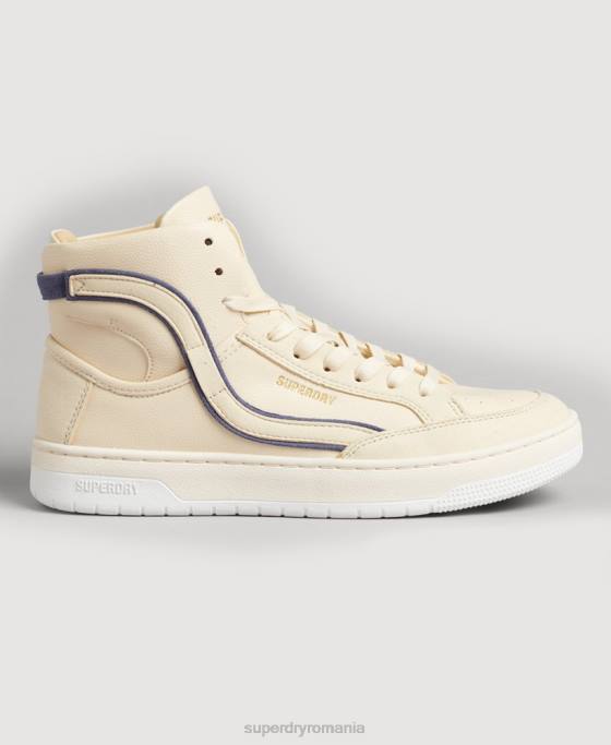 Superdry pantofi sport de înaltă coș vegan vintage pantofi nud femei JX0Z6729