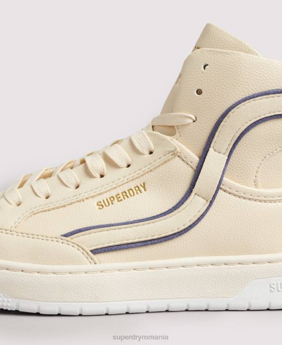Superdry pantofi sport de înaltă coș vegan vintage pantofi nud femei JX0Z6729