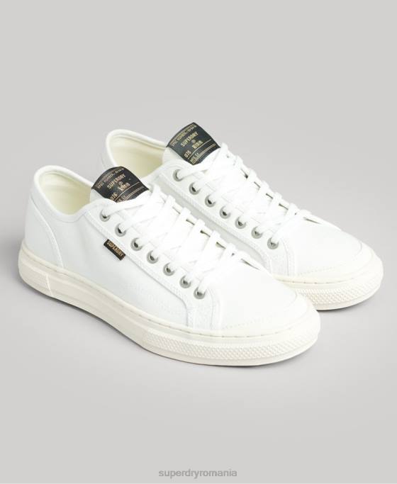 Superdry pantofi sport vechi vegani faux vulc pantofi cremă femei JX0Z4364