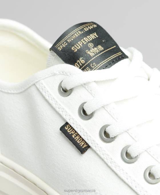 Superdry pantofi sport vechi vegani faux vulc pantofi cremă femei JX0Z4364