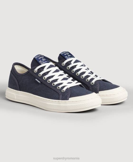 Superdry pantofi sport vechi vegani faux vulc pantofi marina femei JX0Z4420