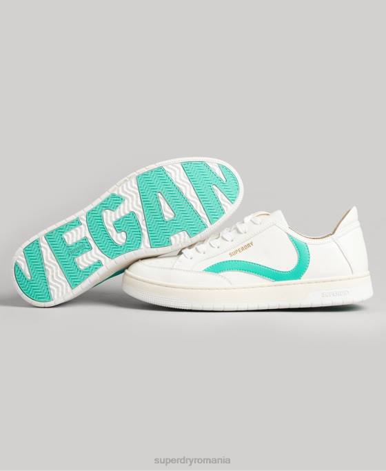 Superdry pantofi sport vechi vegani pantofi alb femei JX0Z4363