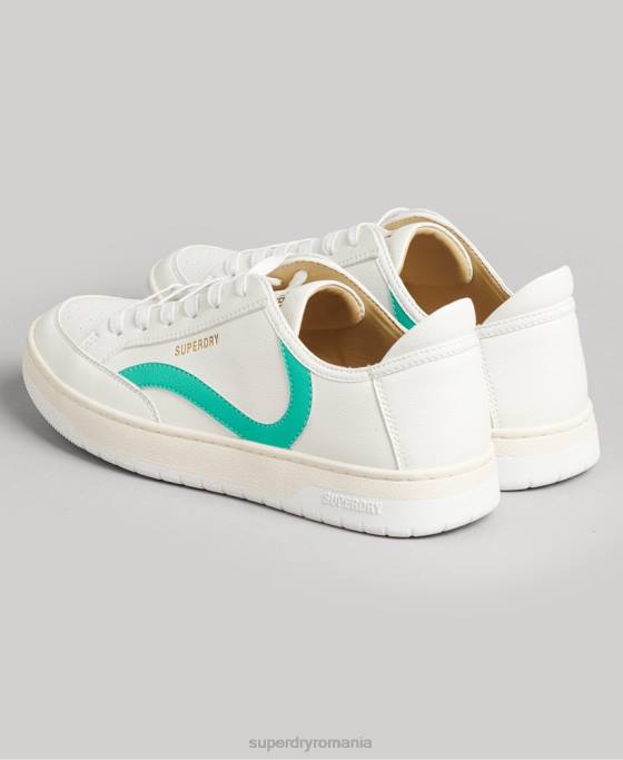Superdry pantofi sport vechi vegani pantofi alb femei JX0Z4363