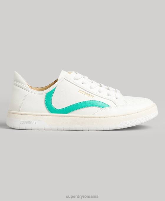 Superdry pantofi sport vechi vegani pantofi alb femei JX0Z4363