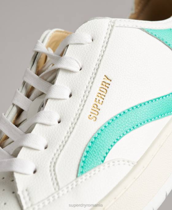 Superdry pantofi sport vechi vegani pantofi alb femei JX0Z4363