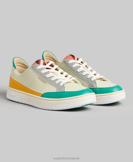 Superdry pantofi sport vechi vegani pantofi galben femei JX0Z4356