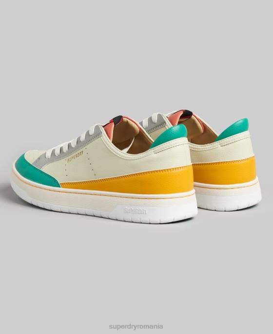 Superdry pantofi sport vechi vegani pantofi galben femei JX0Z4356