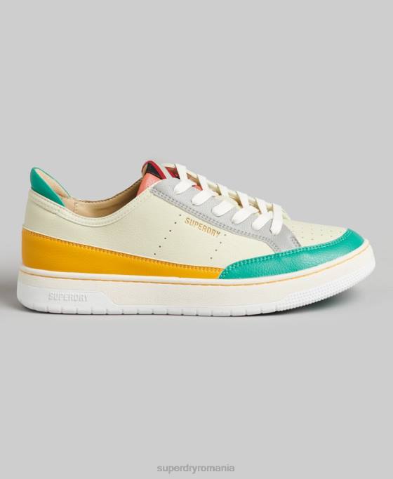 Superdry pantofi sport vechi vegani pantofi galben femei JX0Z4356