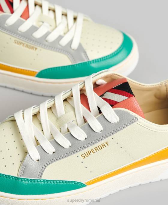 Superdry pantofi sport vechi vegani pantofi galben femei JX0Z4356