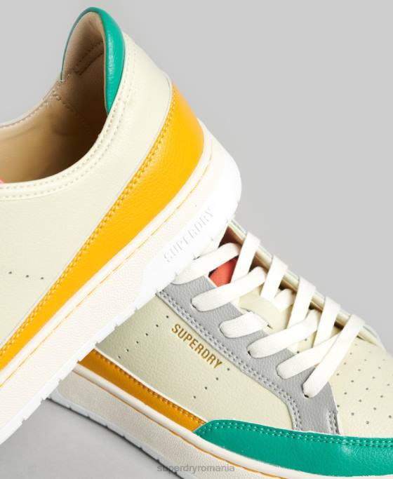 Superdry pantofi sport vechi vegani pantofi galben femei JX0Z4356
