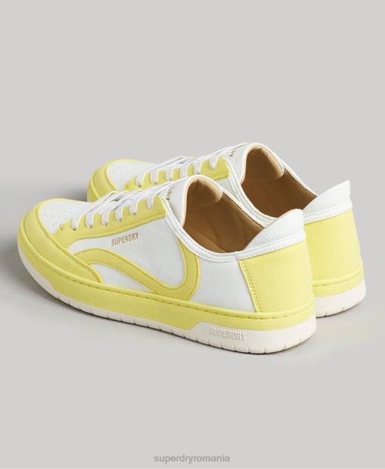 Superdry pantofi sport vechi vegani pantofi galben femei JX0Z4421