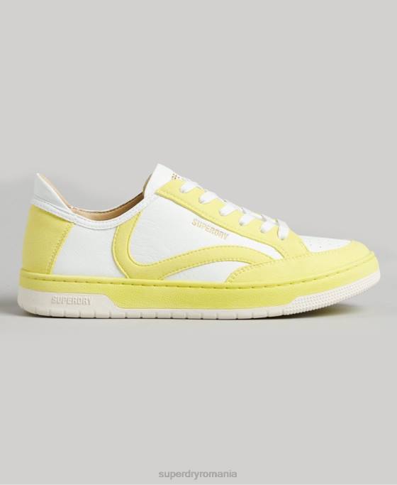 Superdry pantofi sport vechi vegani pantofi galben femei JX0Z4421