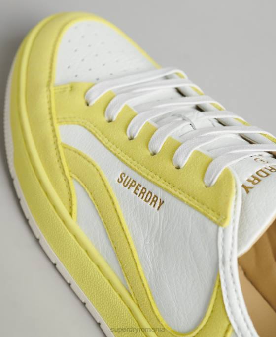 Superdry pantofi sport vechi vegani pantofi galben femei JX0Z4421