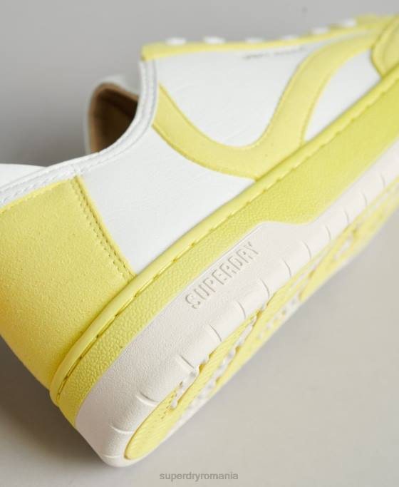 Superdry pantofi sport vechi vegani pantofi galben femei JX0Z4421