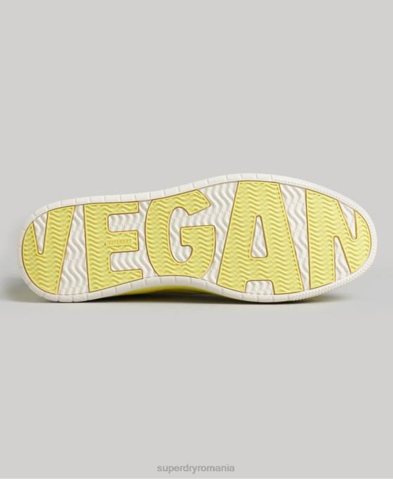 Superdry pantofi sport vechi vegani pantofi galben femei JX0Z4421