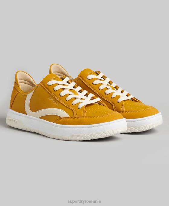 Superdry pantofi sport vechi vegani pantofi galben femei JX0Z6576