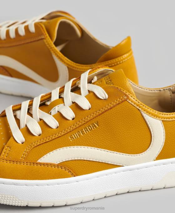 Superdry pantofi sport vechi vegani pantofi galben femei JX0Z6576