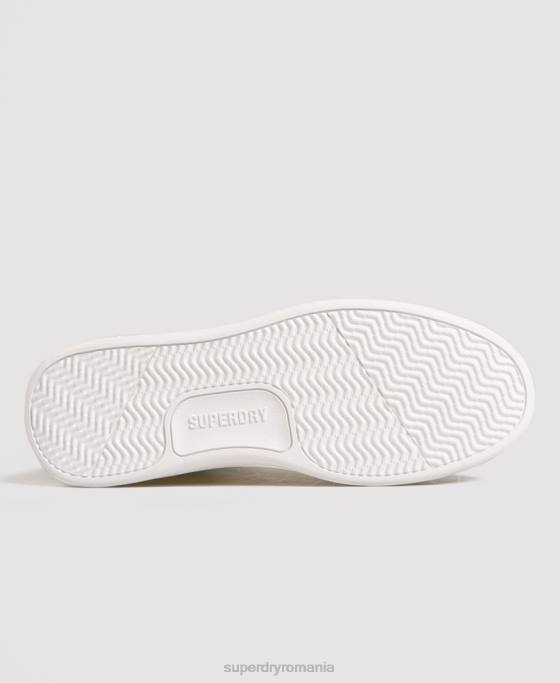 Superdry pantofi sport vegan basket lux pantofi galben femei JX0Z4410