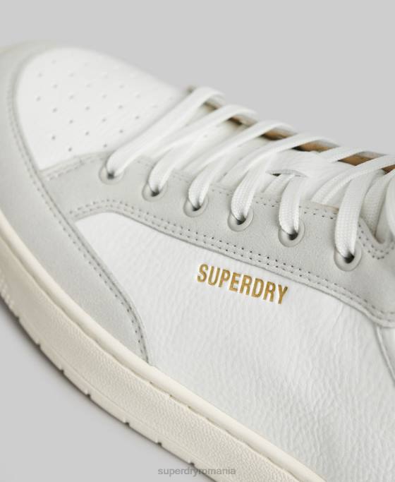 Superdry pantofi sport vegani vintage pantofi alb bărbați JX0Z1909
