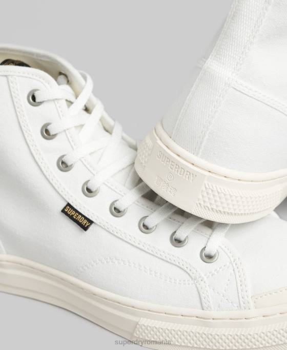 Superdry pantofi vegani din pânză pantofi cremă bărbați JX0Z1898