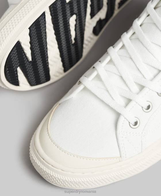 Superdry pantofi vegani din pânză pantofi cremă bărbați JX0Z1898