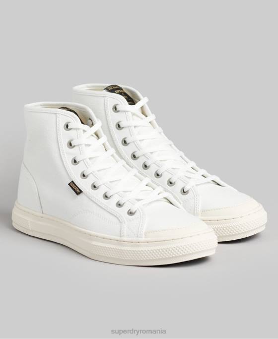 Superdry pantofi vegani din pânză pantofi cremă femei JX0Z4357