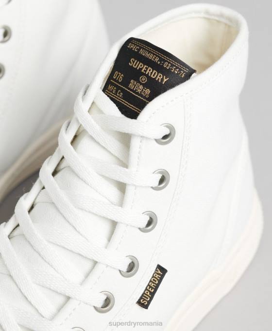 Superdry pantofi vegani din pânză pantofi cremă femei JX0Z4357