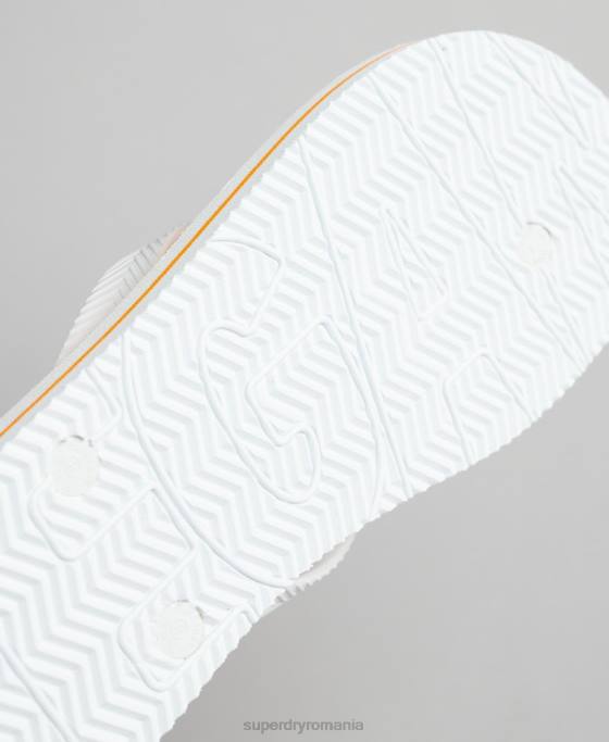 Superdry pantofi vegani pantofi alb bărbați JX0Z1902