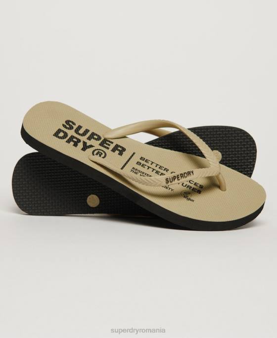 Superdry pantofi vegani pantofi cremă femei JX0Z4360