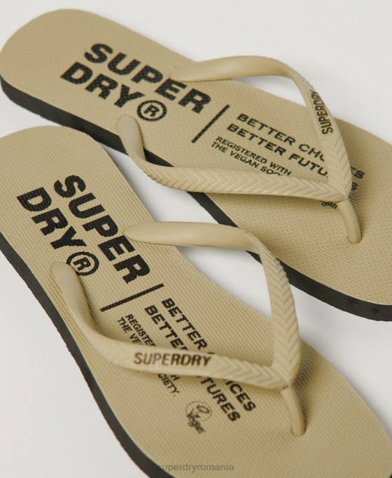 Superdry pantofi vegani pantofi cremă femei JX0Z4360