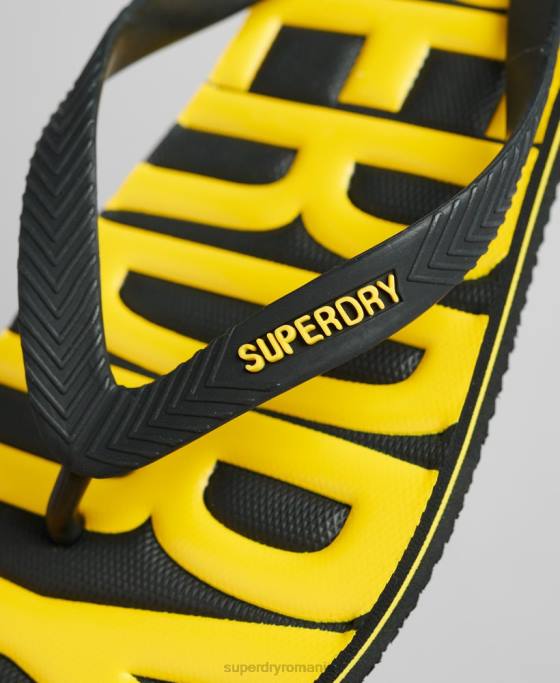 Superdry pantofi vegani pantofi negru bărbați JX0Z1891
