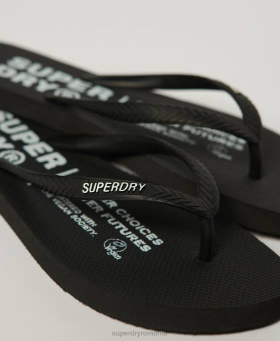 Superdry pantofi vegani pantofi negru femei JX0Z2159