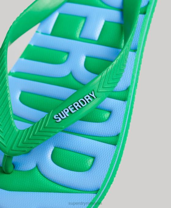 Superdry pantofi vegani pantofi verde bărbați JX0Z118