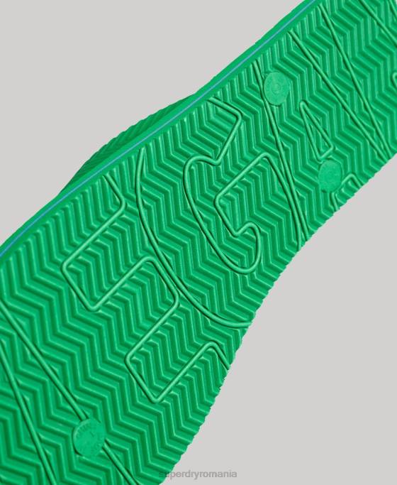 Superdry pantofi vegani pantofi verde bărbați JX0Z118