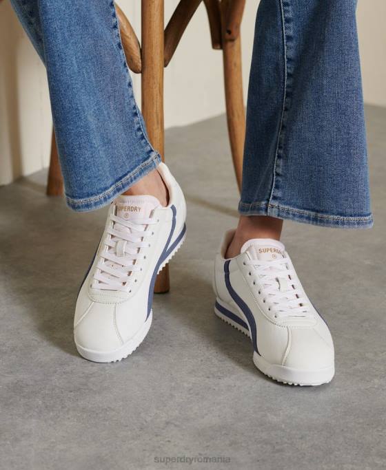 Superdry pantofi vegani retro alergători pantofi albastru femei JX0Z4418