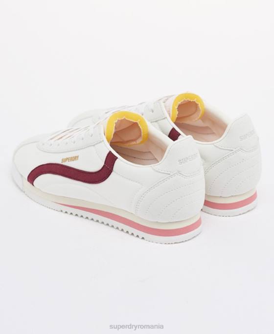 Superdry pantofi vegani retro alergători pantofi roșu femei JX0Z4426