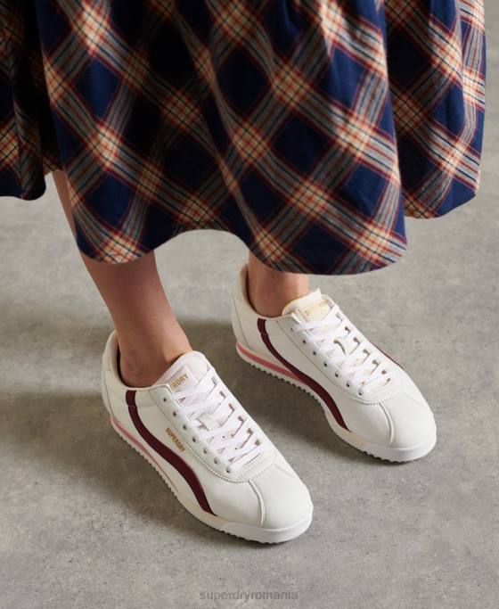 Superdry pantofi vegani retro alergători pantofi roșu femei JX0Z4426