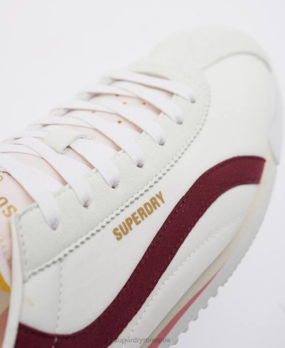 Superdry pantofi vegani retro alergători pantofi roșu femei JX0Z4426