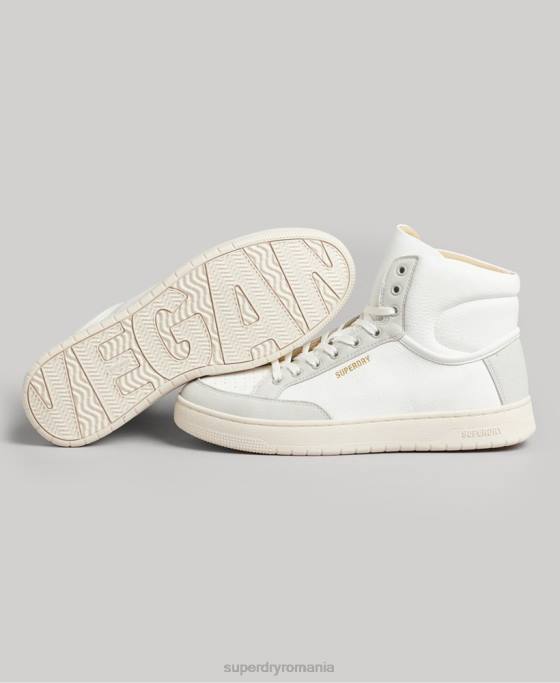 Superdry pantofi înalți vintage premium vegani pantofi alb femei JX0Z4355