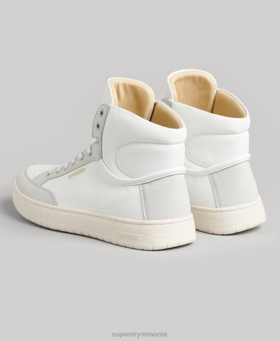 Superdry pantofi înalți vintage premium vegani pantofi alb femei JX0Z4355