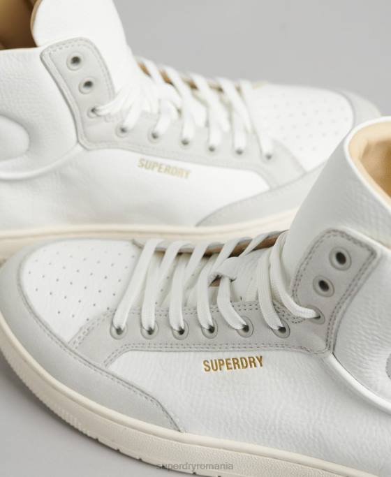 Superdry pantofi înalți vintage premium vegani pantofi alb femei JX0Z4355