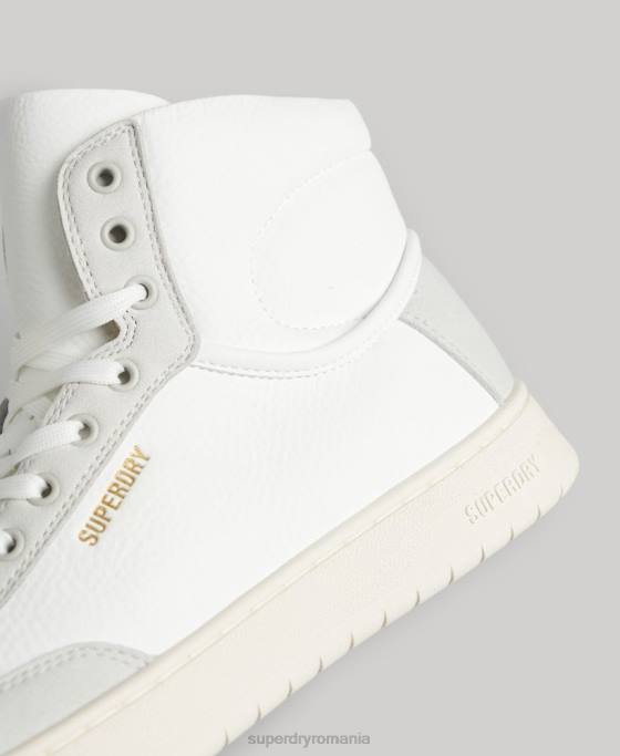 Superdry pantofi înalți vintage premium vegani pantofi alb femei JX0Z4355