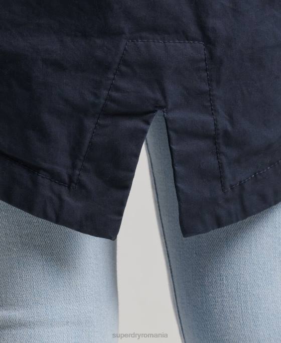 Superdry parca de câmp îmbrăcăminte marina femei JX0Z5609