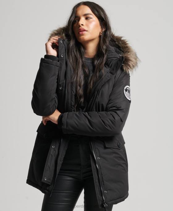 Superdry parka Ashley Everest îmbrăcăminte negru femei JX0Z5415