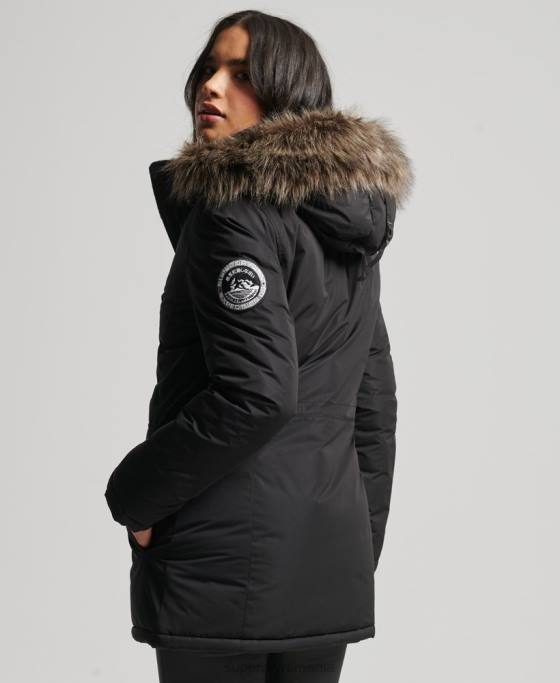 Superdry parka Ashley Everest îmbrăcăminte negru femei JX0Z5415